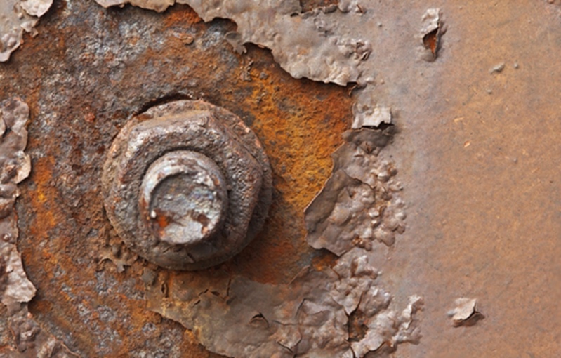 Degraded paint on a rusty surface makes removal jobs a necessity.